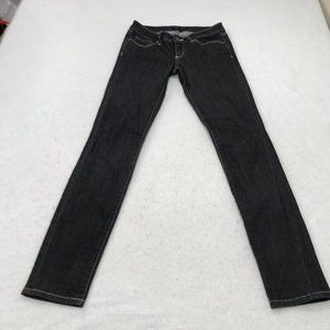 Prana Skinny Jeans Womens 2 / 26 (26 x 32 inseam) Gray Contrast Thread Low Rise